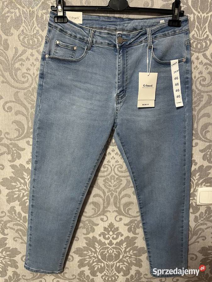 Jasnoniebieskie dżinsy Mom Fit 46 Rozmiar 46 Warszawa