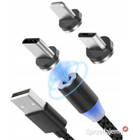 Kabel Magnetyczny USBC Micro iPhone Ładowarka Ładowarki Sosnowiec