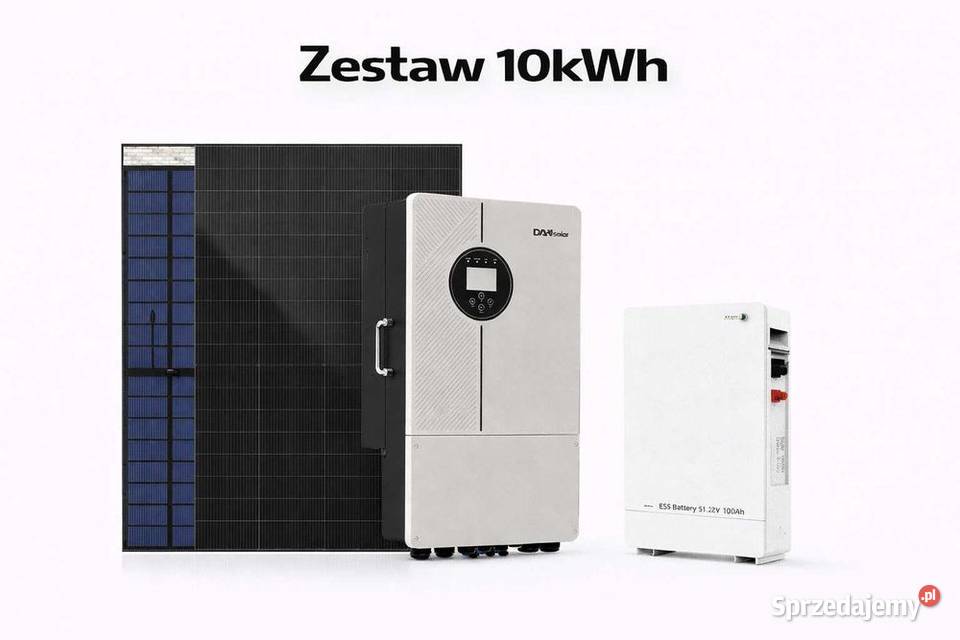 Zestaw budzetowy 10kWh LV panele inwerter 3 fazy Zestawy