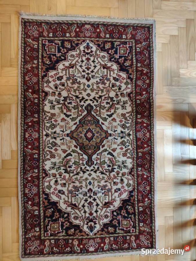 Wełniany ręcznie tkany perski dywan dywanik 93 X Kraków
