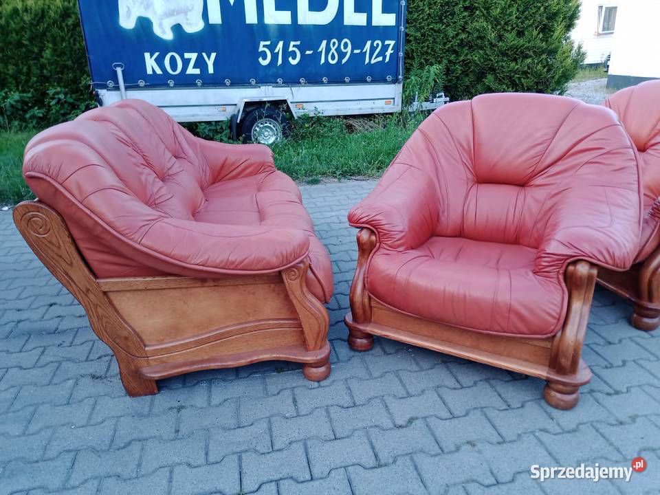 Komplet Wypoczynkowy 321 Dąb Jasny Brąz Kozy