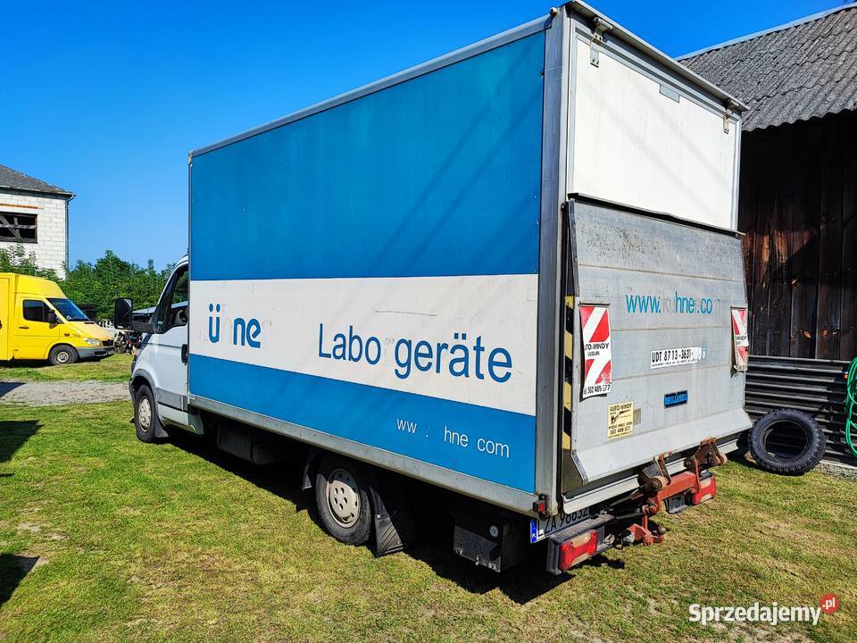 Iveco Daily 35C13 28 Unijet kontener 2002r winda 125KM Motoryzacja Krasnobród
