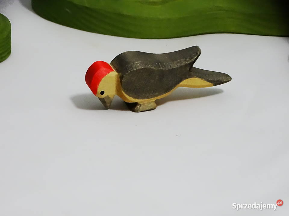 Zestaw ręcznie wykonanych drewnianych figurek lubelskie Biłgoraj