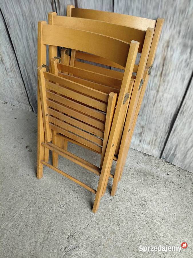 krzesła składane 3 sztuki 302 Byczyna sprzedam