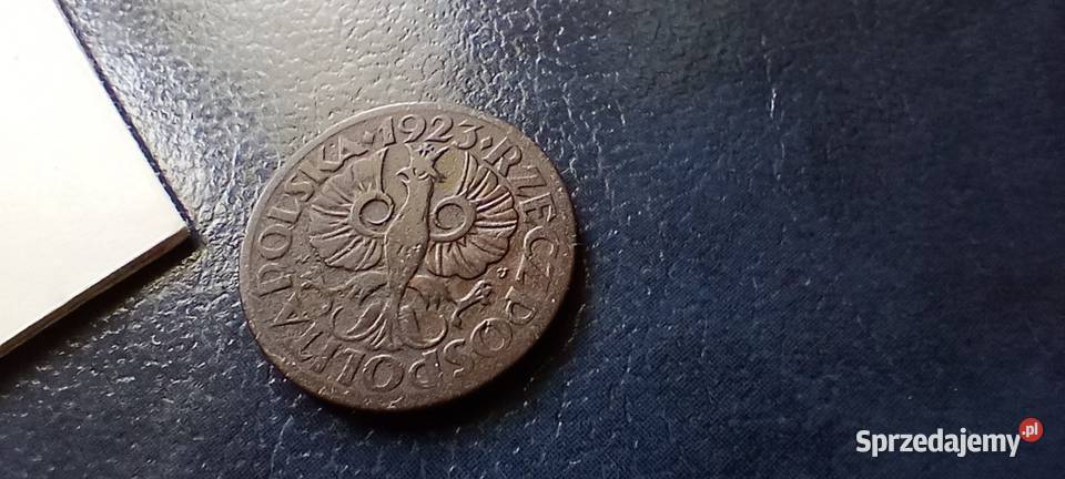 Stare monety 5 groszy 1923 2RP Polska Lesko