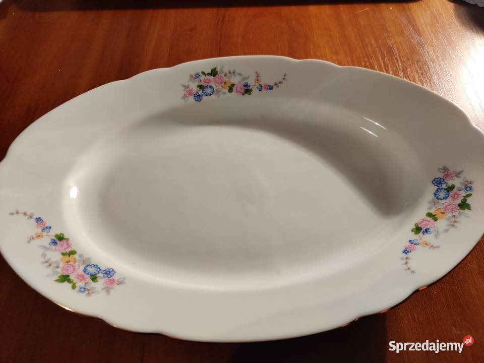 salaterka półmisek Ćmielów złoty pasek Kielce