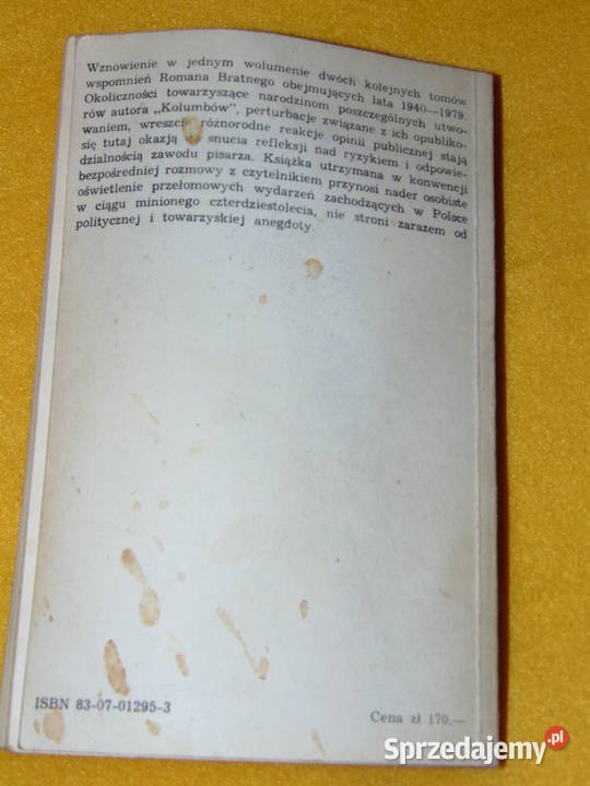 Pamiętnik moich książek 12 Roman Bratny Lublin