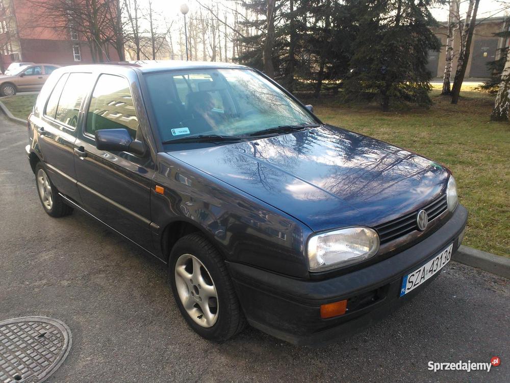 VW GOLF III 16 benzyna granatowy Zawiercie sprzedam