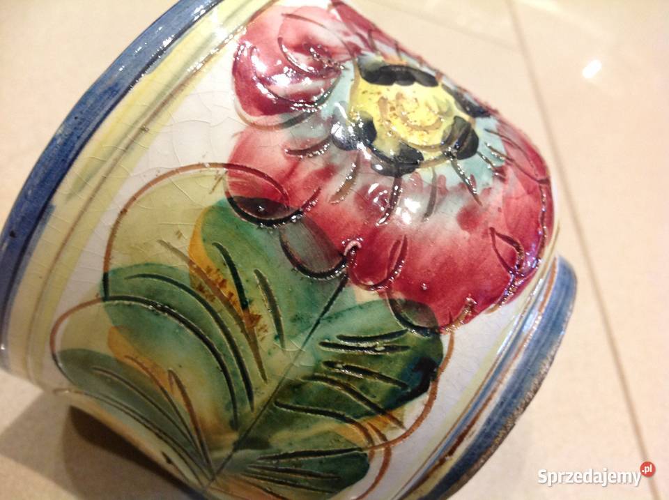 Ceramiczna Osłonka Ręcznie Malowana Nowa Sól