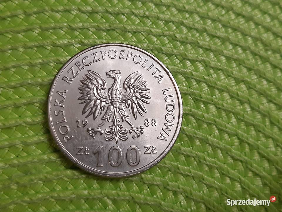 moneta polska 100 z 1988r Numizmatyka Łomża