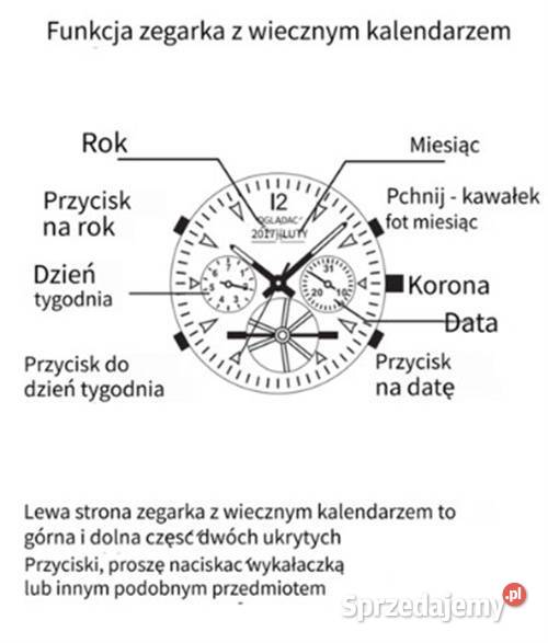 Elegancki biznesowy automatyczny męski zegarek mazowieckie Warszawa
