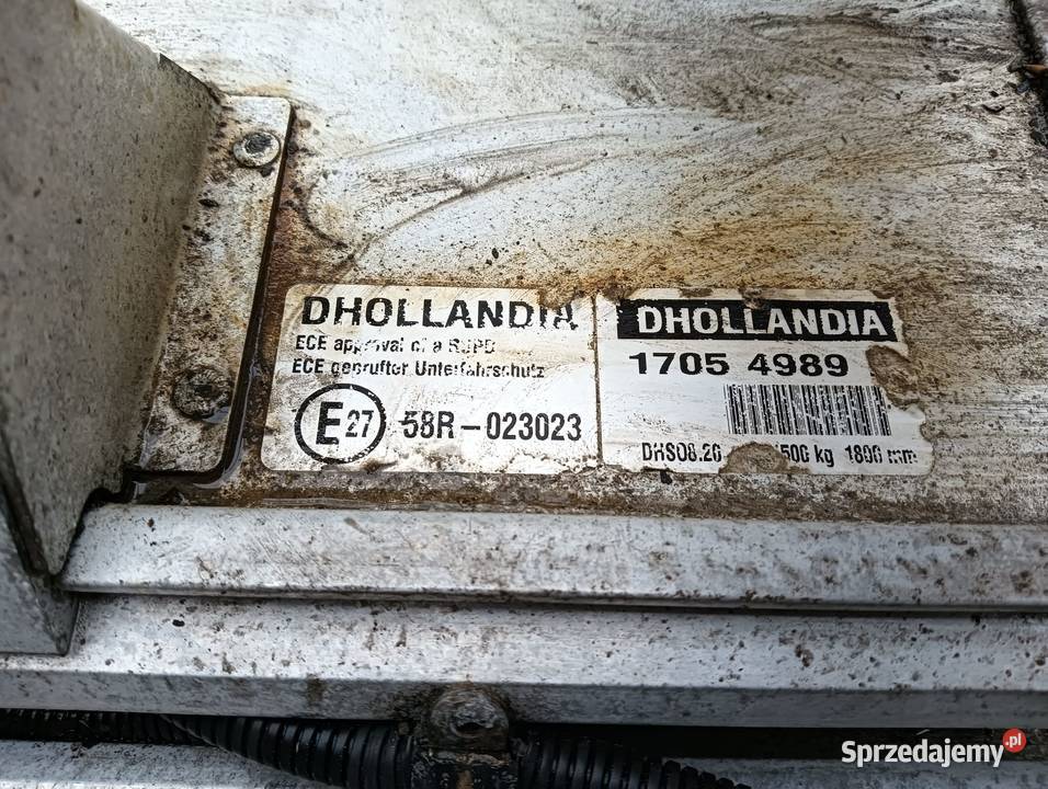 Winda załadowcza DHOLLANDIA 2017r DHS0820 1500 Nowy Sącz