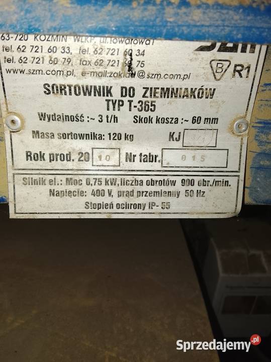 Sortorwonik do ziemniaków mało używany Pozostałe Miechów