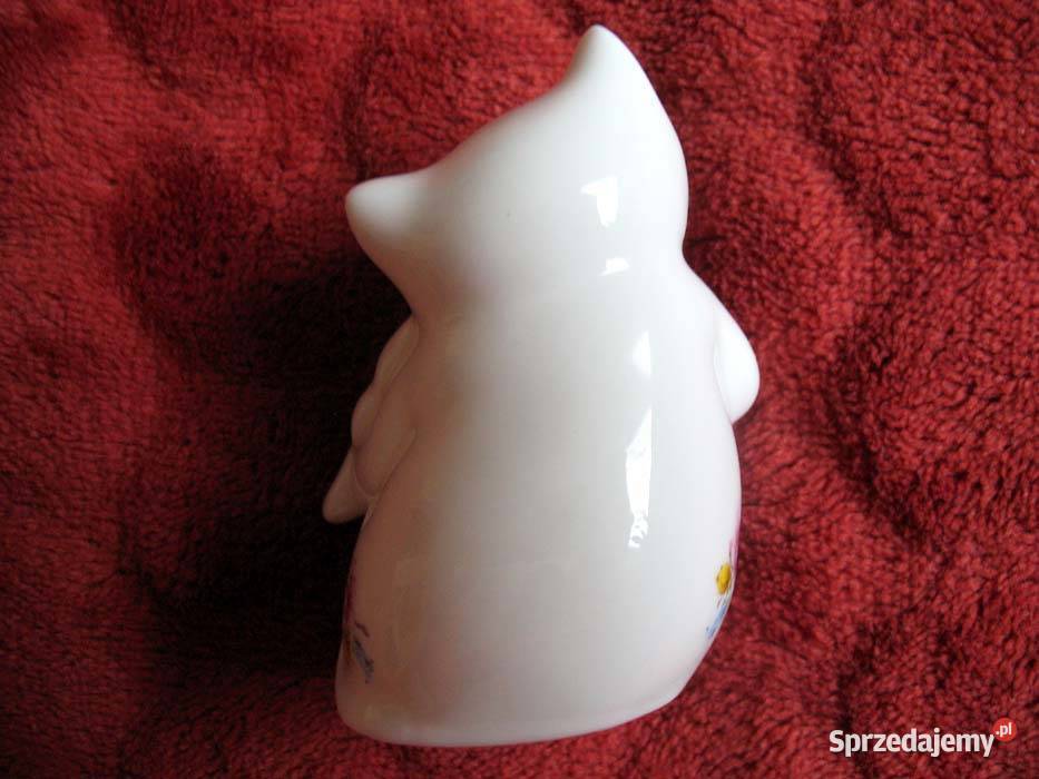Kot Kotek gra kotka tańczy porcelana 7 x 5 x 4 mazowieckie Siedlce sprzedam