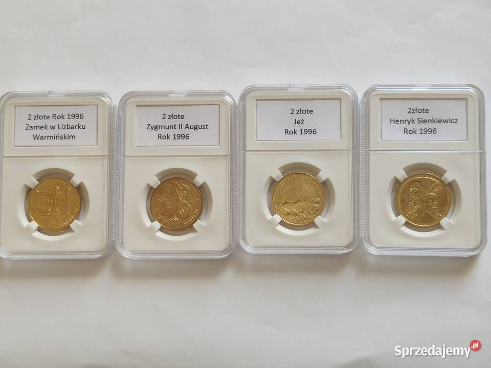 2 NG 1996rKomplet 4 Monety Mennicze w Slabach