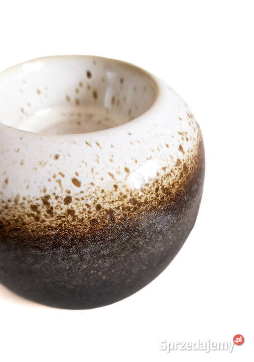 Ceramiczny świecznik kula boho NOWY Kraków