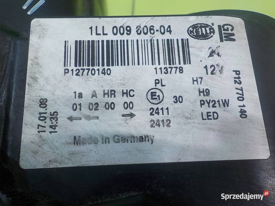 SAAB 93 93II LIFT 20B 09r CABRIO lampa prawa Suków