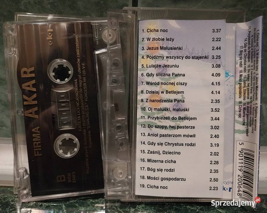 Kolędy na kasetach magnetofonowych sprzedam