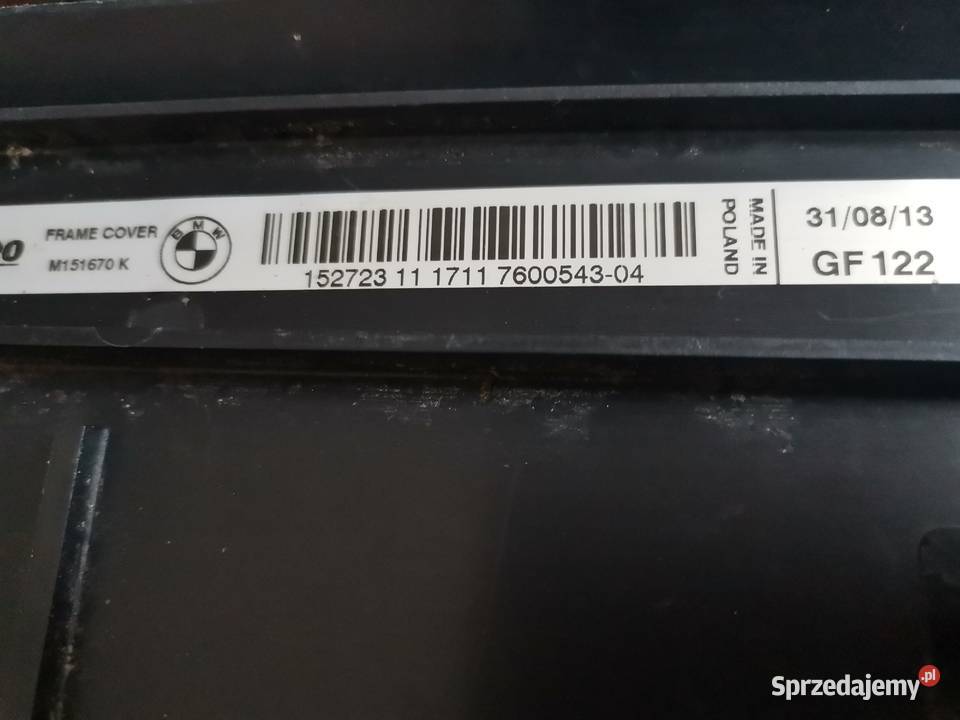 BMW 1234i3i8 GÓRNA USZCZELKA OBUDOWY CHŁODNICY Międzychód