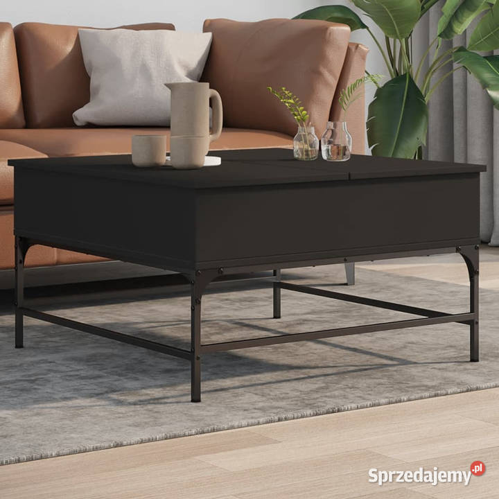 Stolik kawowy czarny 80x80x45 WM845401 Stoły Warszawa