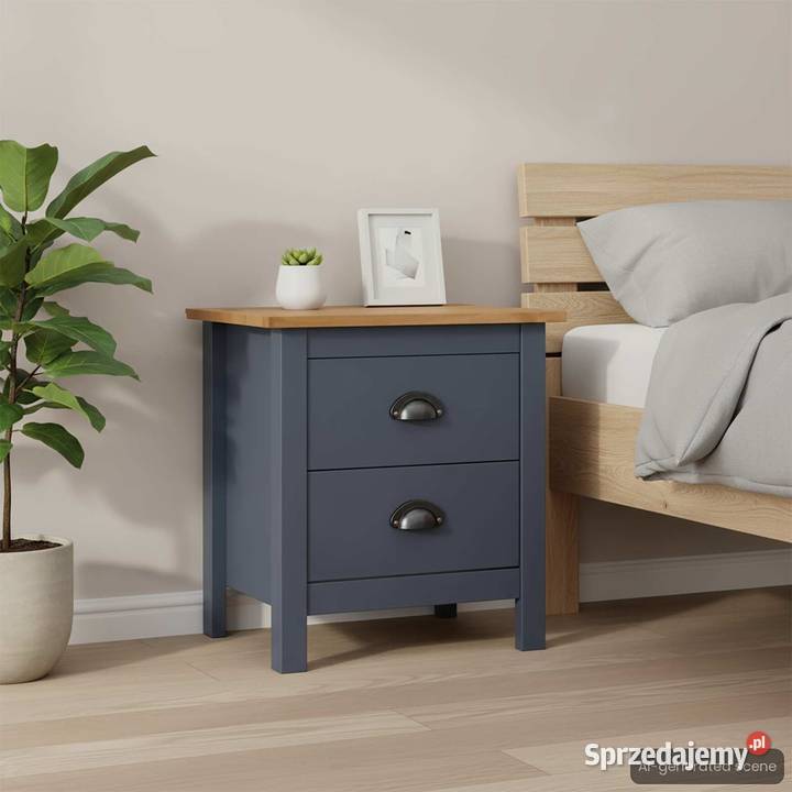 vidaXL Szafka nocna Hill szara 46x35x495 Warszawa