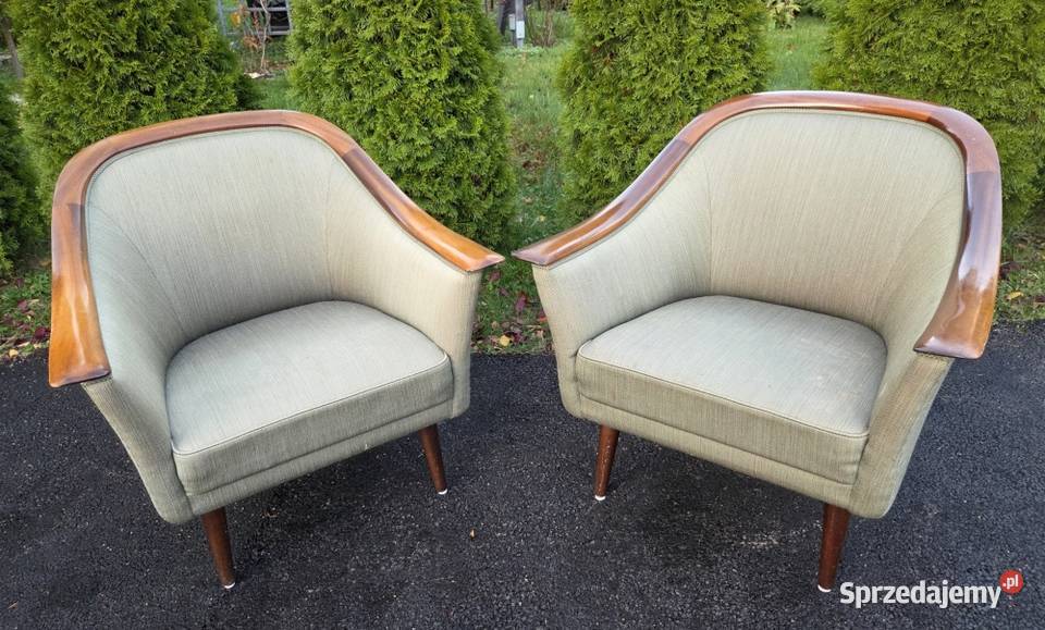 Dwa fotele projekt Frederik A Kayser 9261 sprzedam