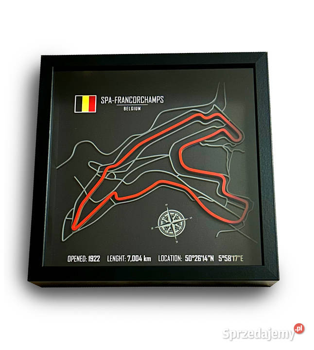 Tor 3D F1 Formuła 1 w ramce prezent Tomaszów Mazowiecki