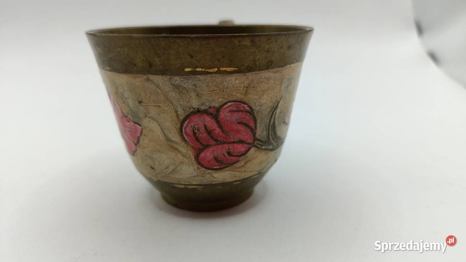 Dekoracyjny mosiężny kubek Zamość sprzedam