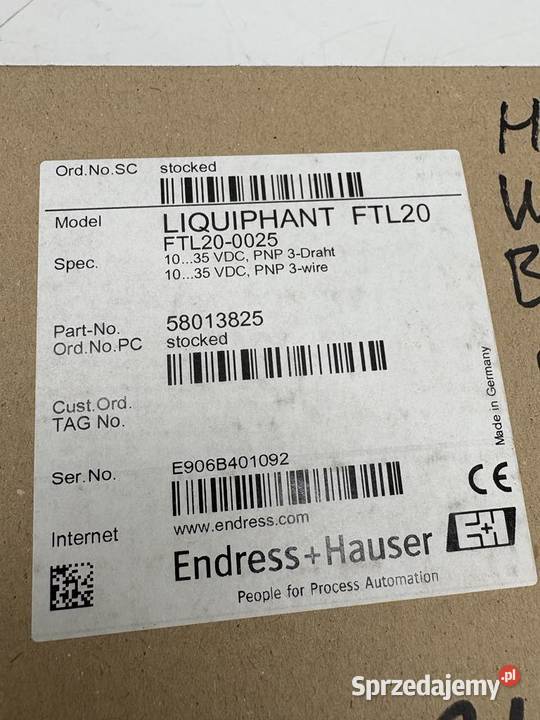 Endress Hauser Liquiphant FTL200025 Czujnik sprzedam