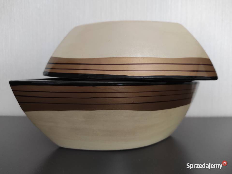 Doniczki osłonki ceramiczne PRL 2