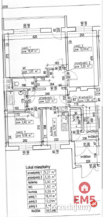Mieszkanie 5899m2 3 pokojowe Białystok cegła