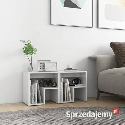 Szafki nocne 2 wysoki połysk białe 40x30x40 Warszawa sprzedam