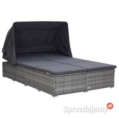 vidaXL 2osobowy leżak z poduszką polirattan Warszawa