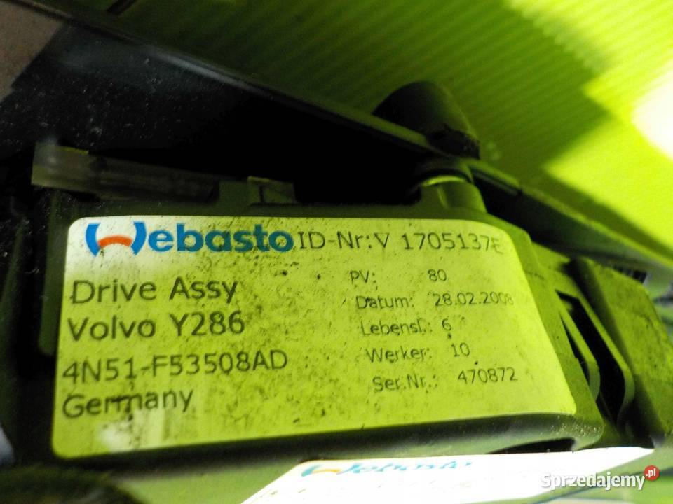 VOLVO S80 II 08r szyberdach 4N51F53508AD Suków sprzedam