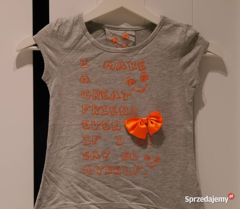 Primark bluzeczka neonowe napisy 104 Wrocław sprzedam