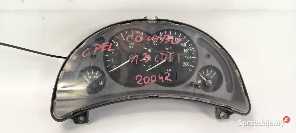 LICZNIK ZEGAR OPEL COMBO 13174347WA osobowe Lipno