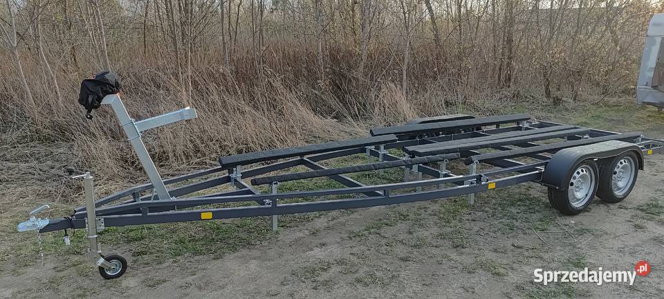 Przyczepa podłodziowa 7m niehamowana dwuosiowa Żeglarstwo Wyszków