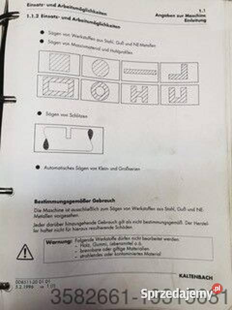 PIŁA TAŚMOWA Kaltenbach KBR 371 NAABG Radomsko