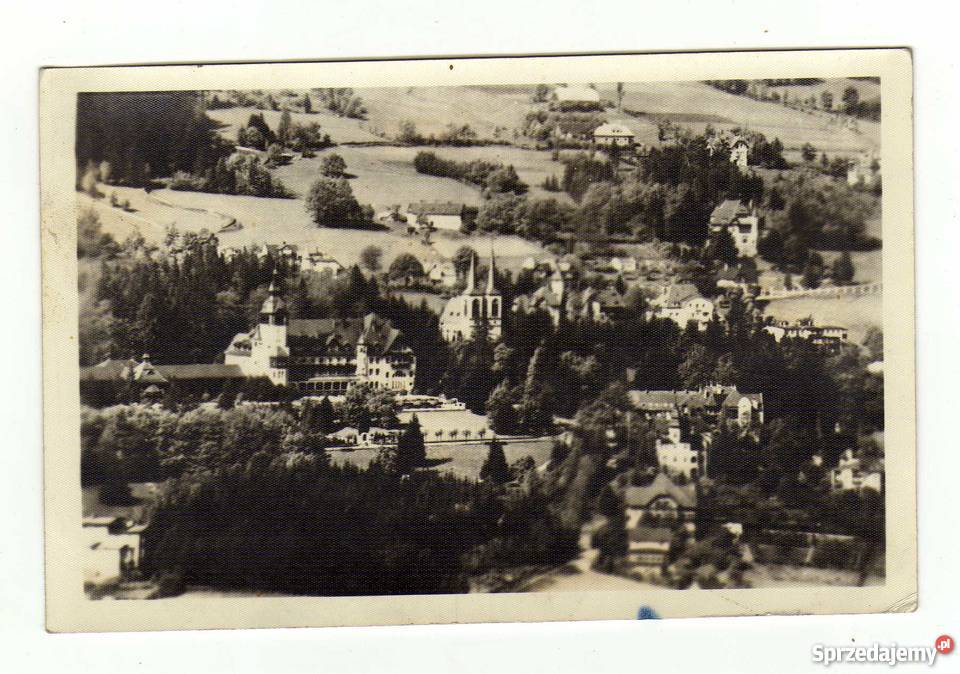 ŚWIERADÓW ZDRÓJ WIDOK OGÓLNY POCZTÓWKA CZARNO Krynki