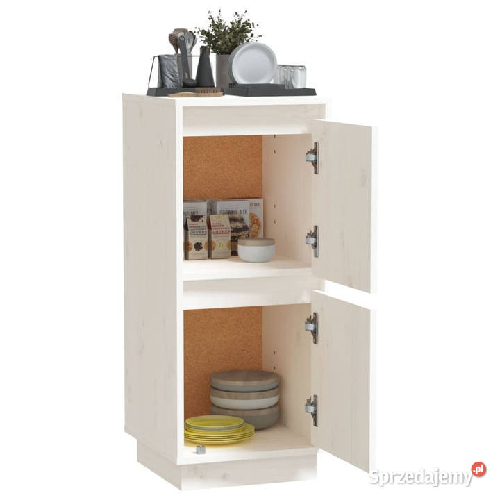 Szafka biała 315 x 34 x 75 lite drewno sosnowe Warszawa