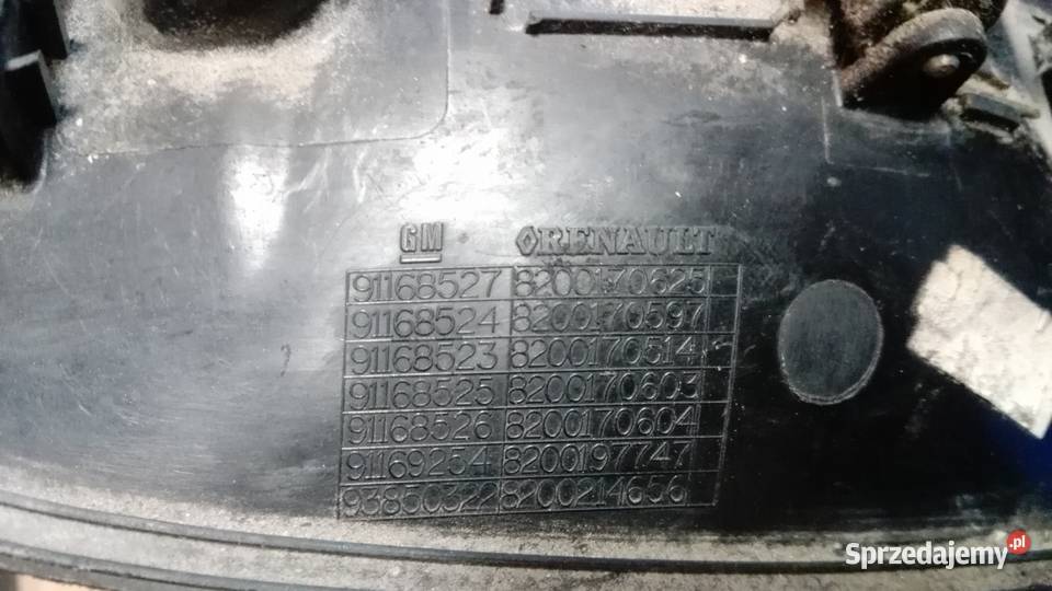 KLAMKA DRZWI PRAWY PRZÓD VIVARO TRAFIC 91168527 Kiełczyna