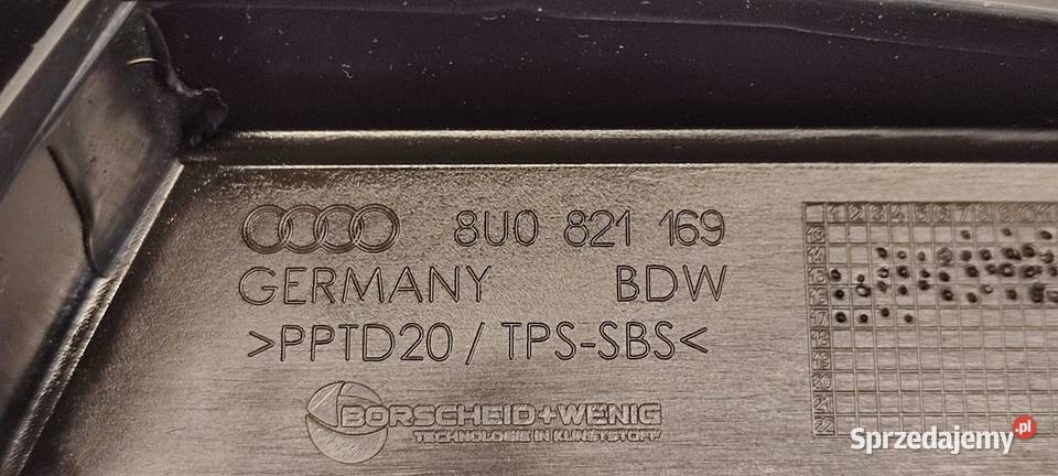 AUDI Q3 8U OSŁONA BŁOTNIKA LEWA 8U0821169
