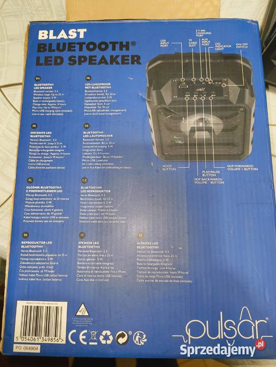 Głośnik bezprzewodowy Pulsar LED
