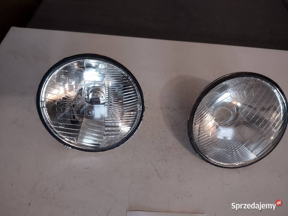 FIAT 125P FSO POLONEZ REFLEKTORY H4 2 ZELMOT lampy przednie lubelskie Świdnik