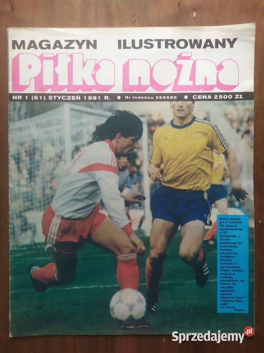 Piłka Nożna Magazyn rocznik 1991 kompletny