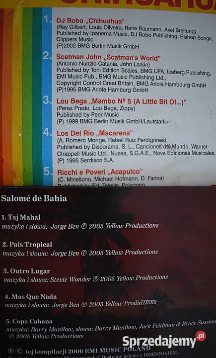Samba Salsa Mamba Przeboje Latynoskie nauka CD Chełmno sprzedam