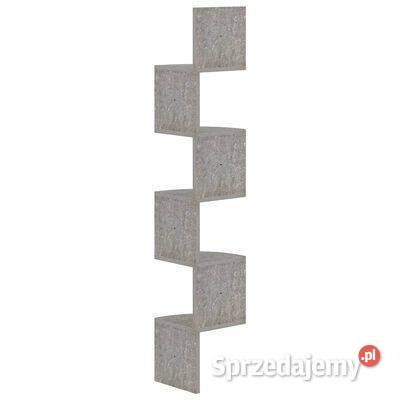 vidaXL Narożna półka ścienna szarość betonu Warszawa