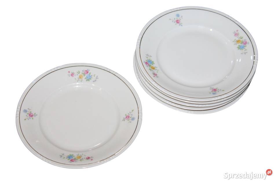 Komplet 6ciu talerzyków z kwiatami Import 954 Szczecin