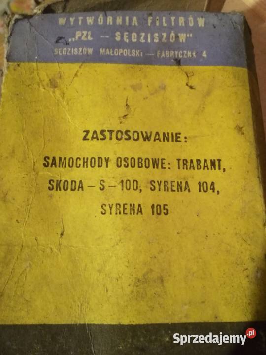 Oryginalny filtr syrena 104105 trabant skodą Białystok sprzedam