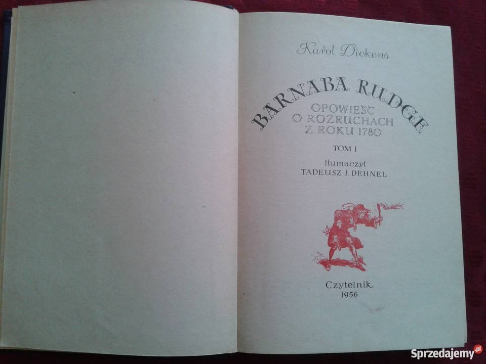 Barnaba Rudge Karol Dickens tom 1 Łódź